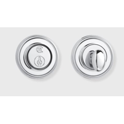 Specialty Products Classic Brass: single cylinder deadbolt (key to turnpiece) Chautauqua rope design with 2'' rosette revere tarnished