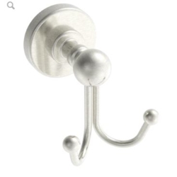 Specialty Products ICO Bath: double Ember robe hook brushed nickel